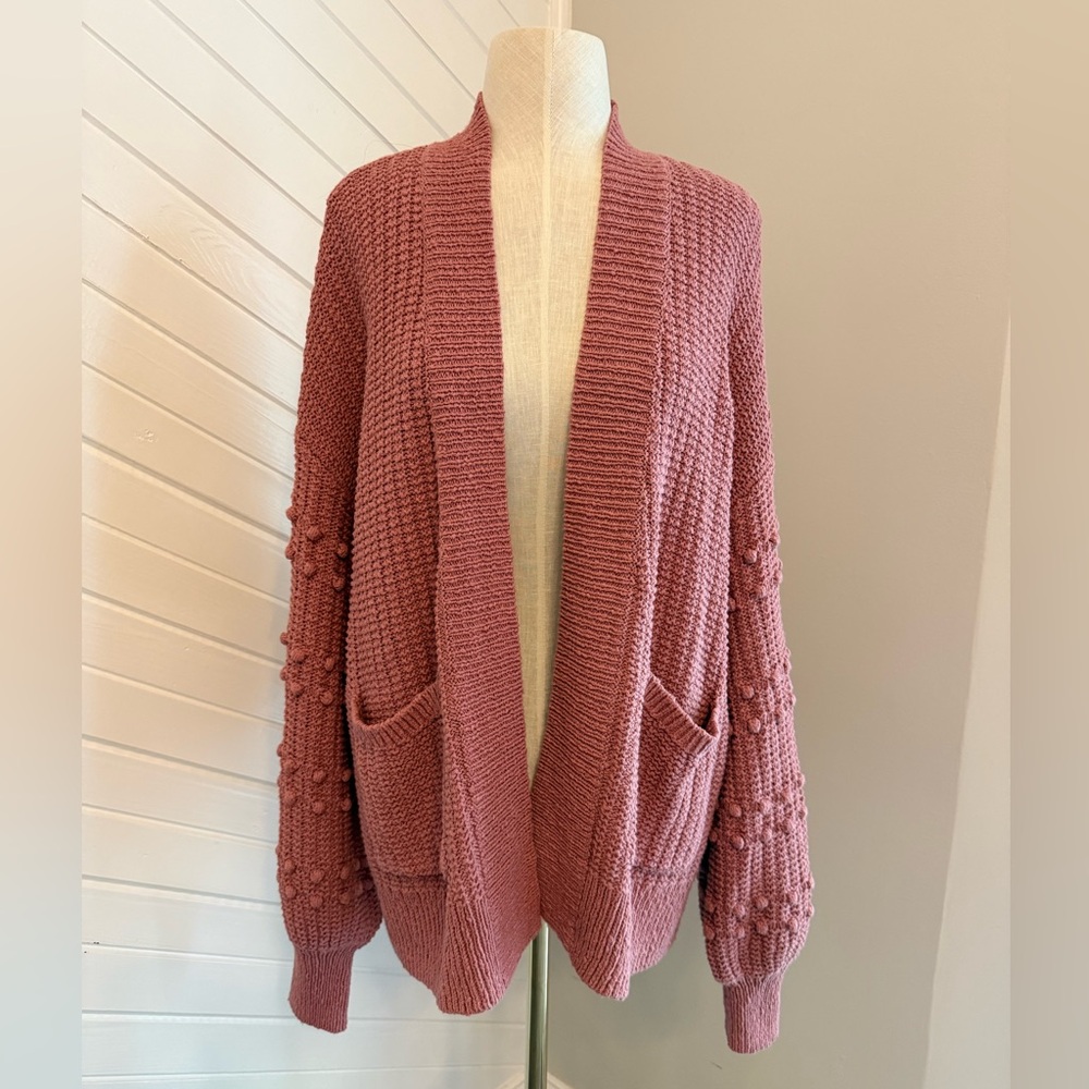 Madewell Dusty Rose Cardigan Sweater Size Small